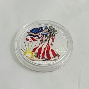 American Eagle Dollar Enameled 1 oz .999 Silver